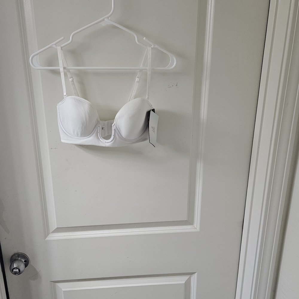 Annette White Strapless Convertible Bra with Removable Straps